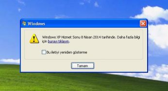 Windows XP Hizmet Süresi Bitiyor!